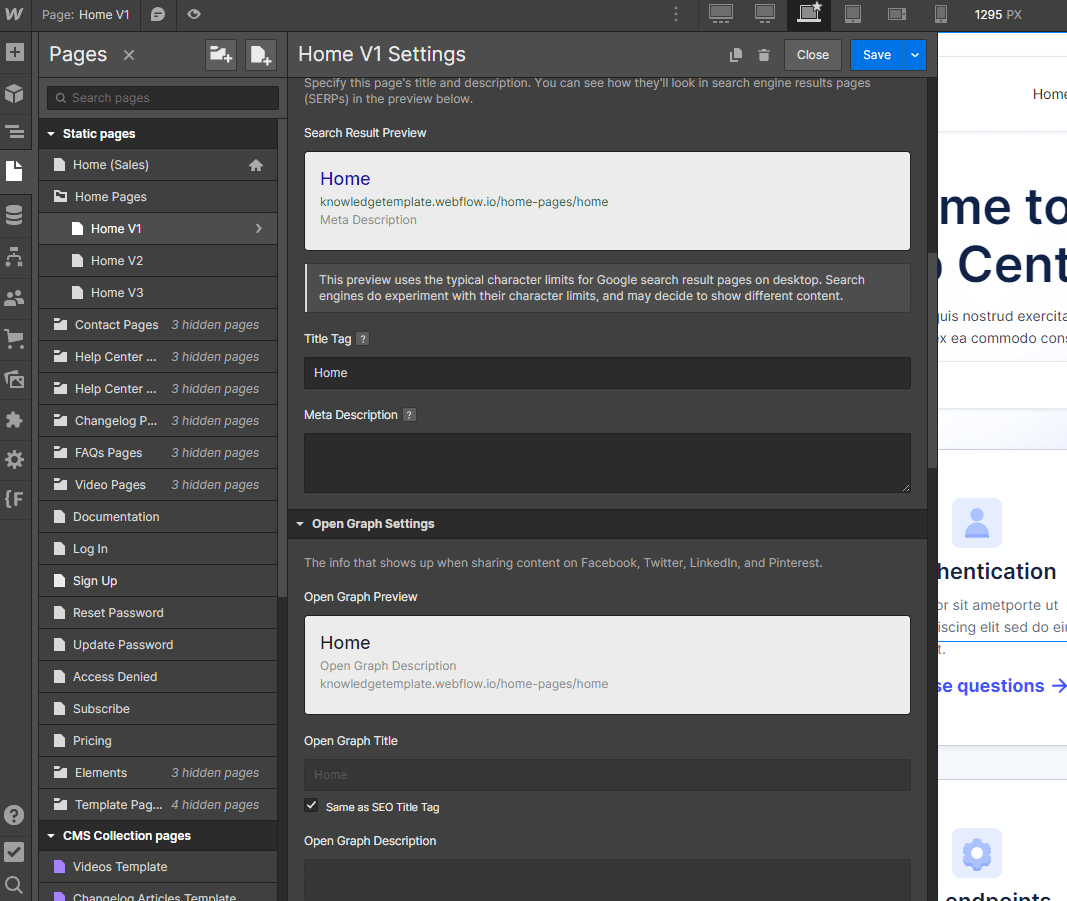 SEO - KnowledgeHub X Webflow Template